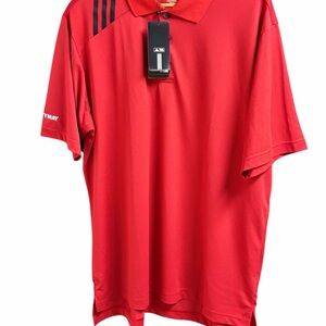 Adidas Mens Red Polo Shirt